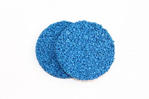 Резиновая крошка EPDM | ЭПДМ голубая, фракция 1,5-3,5 мм